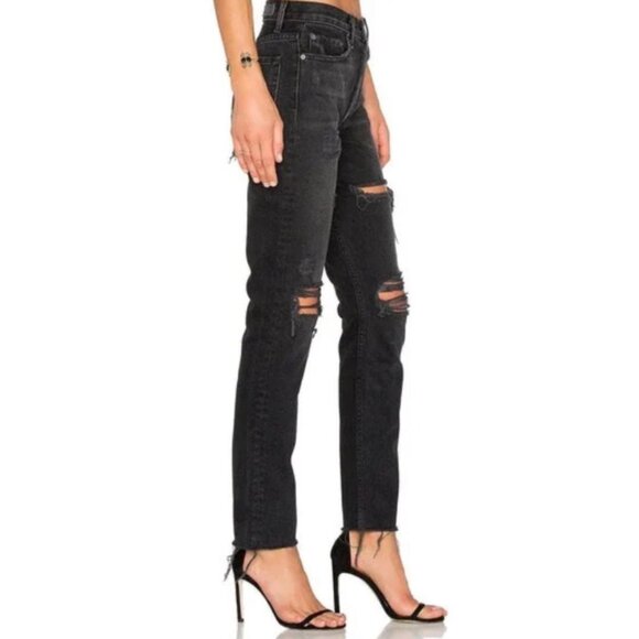 GRLFRND Karolina Distressed Jeans in Travelin' Band Size 28 - Picture 2 of 9